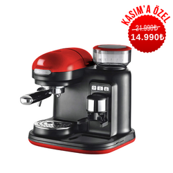 Sepette %20 İndirim Fırsatını Kaçırma! - Ariete Moderna Espresso Kahve Makinesi Kırmızı 1318/00