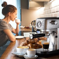 Ariete Moderna Espresso Slim Kahve Makinesi Gümüş 1381/10 - Thumbnail