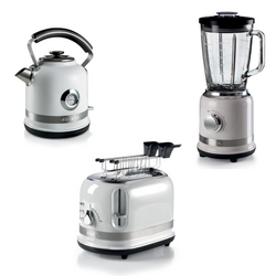 Ariete Moderna 3'lü Kahvaltı Seti, Beyaz (Su Isıtıcı Kettle + Smoothie Cam Blender + Ekmek Kızartma Makinesi Özel Set) KHSET05 - Thumbnail