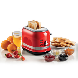 Ariete Moderna Kahvaltı Seti Su Isıtıcı, Kettle + Smoothie Cam Blender + Ekmek Kızartma Makinesi Seti, Kırmızı - Thumbnail