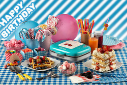 Ariete Party Time Waffle Makinesi Mavi 1973/01 - Thumbnail