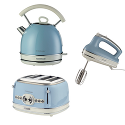 Ariete Vintage 3'lü Set, Mavi (Dom Su Isıtıcı + El Mikseri + 4 Dilim Ekmek Kızartma Makinesi Özel Set) KHSET13 - Thumbnail