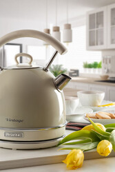 Ariete Vintage Dom Su Isıtıcı Kettle Bej 2877/03 - Thumbnail