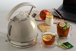SEPETTE EKSTRA %10 İNDİRİM! - Ariete Vintage Dom Su Isıtıcı Kettle Bej 2877/03 (1)