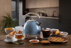 Ariete Vintage Dom Su Isıtıcı Kettle Mavi 2877/05 - Thumbnail