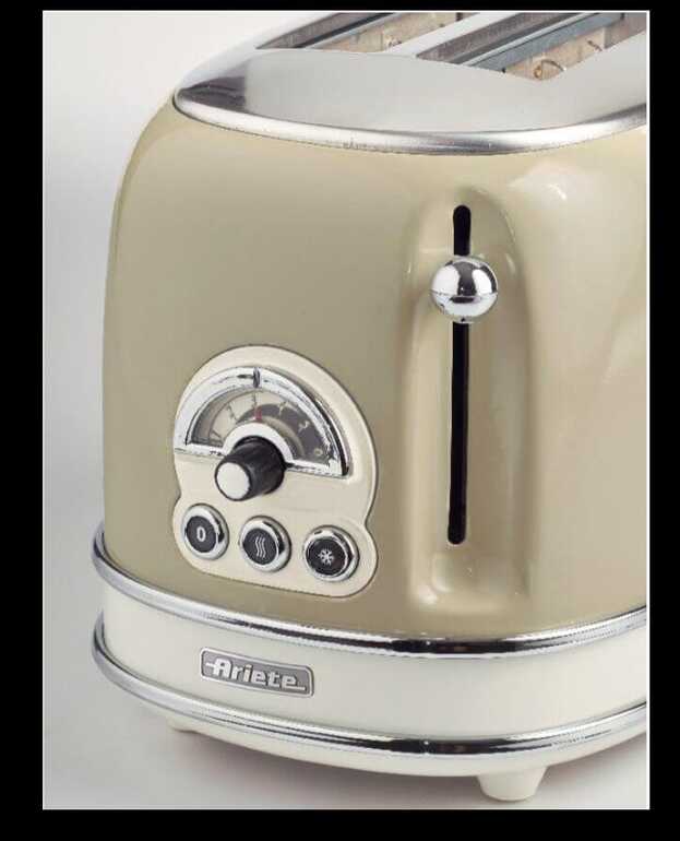 Ariete Vintage Ekmek Kızartma Makinesi - 2 Dilim, Bej