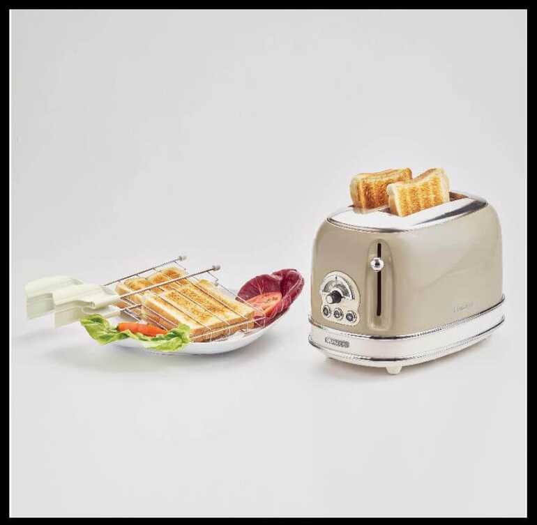 Ariete Vintage Ekmek Kızartma Makinesi 2 Dilim Bej 0155/03 Ariete Vintage Ekmek Kızartma Makinesi 2 Dilim Bej 0155/03