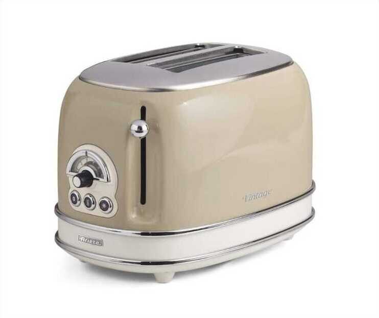 Ariete Vintage Ekmek Kızartma Makinesi 2 Dilim Bej 0155/03 Ariete Vintage Ekmek Kızartma Makinesi 2 Dilim Bej 0155/03