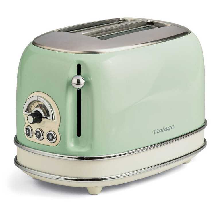 Ariete Vintage Ekmek Kızartma Makinesi - 2 Dilim, Yeşil