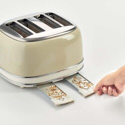 Ariete Vintage Ekmek Kızartma Makinesi - 4 Dilim, Bej - Thumbnail