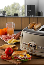 Ariete Vintage Ekmek Kızartma Makinesi 4 Dilim Bej 0156/03 - Thumbnail