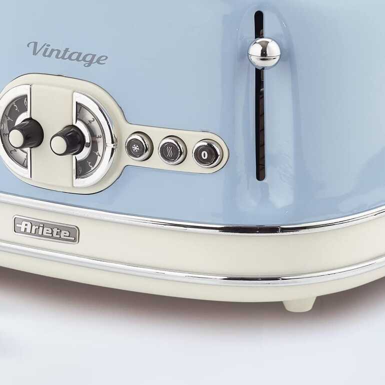 Ariete Vintage Ekmek Kızartma Makinesi - 4 Dilim, Mavi