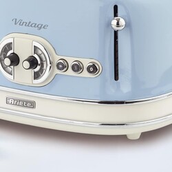 Ariete Vintage Ekmek Kızartma Makinesi - 4 Dilim, Mavi - Thumbnail