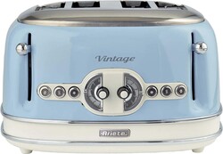 İlk Alışverişe Özel Sepette Ekstra %10 İndirimli - Ariete Vintage Ekmek Kızartma Makinesi 4 Dilim Mavi 0156/05 (1)