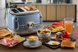 Ariete Vintage Ekmek Kızartma Makinesi 4 Dilim Mavi 0156/05 - Thumbnail