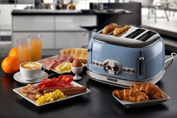 Ariete Vintage Ekmek Kızartma Makinesi 4 Dilim Mavi 0156/05 - Thumbnail