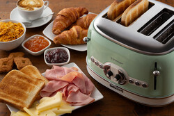 Ariete Vintage Ekmek Kızartma Makinesi 4 Dilim Yeşil 0156/04 - Thumbnail