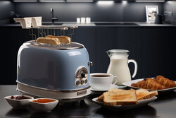 Ariete Vintage Ekmek Kızartma Makinesi 2 Dilim Mavi 0155/05 - Thumbnail