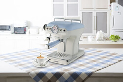 Ariete Vintage Espresso Kahve Makinesi Mavi 1389/15 + Ariete Vintage Süt Köpürtücü Mavi 2878/05 Hediyeli - Thumbnail