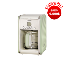 Sepette %20 İndirim Fırsatını Kaçırma! - Ariete Vintage Filtre Kahve Makinesi Yeşil 1342/04