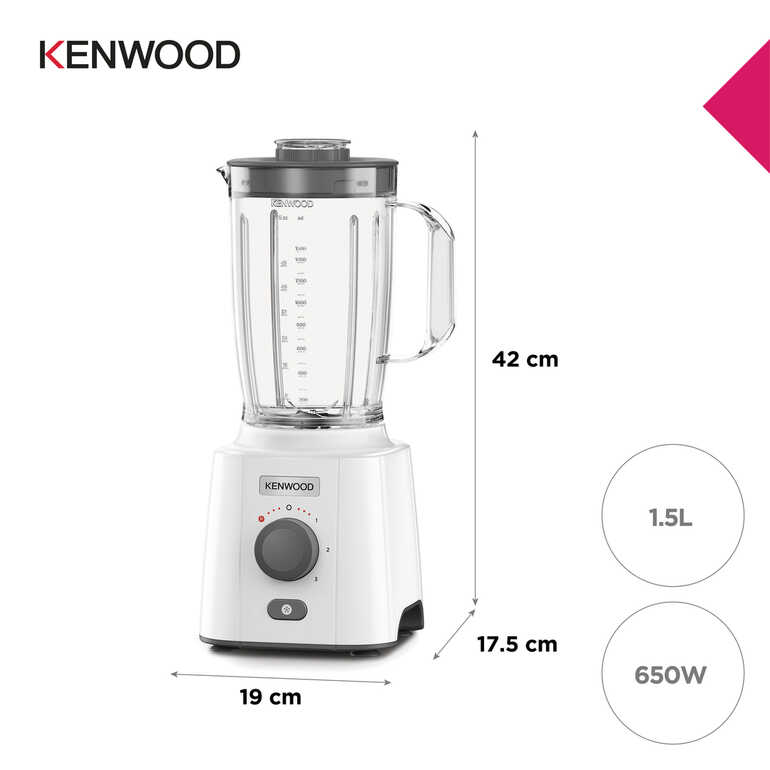 Kenwood Buz Kırma Fonksiyonlu 650 Watt Power Blender BLP41.C0WH  Kenwood Buz Kırma Fonksiyonlu 650 Watt Power Blender BLP41.C0WH