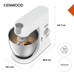 Kenwood Chef XL Mutfak Şefi Beyaz 1200 Watt 6,7 Lt KVL4100W - Thumbnail