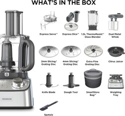 Kenwood Multi Pro Express Weigh & Tartılı Mutfak Robotu FDM71.960SS - Thumbnail