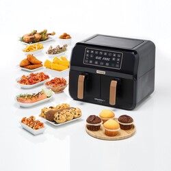 Kenwood Dual Airfryer BK Copper Çift Pişirme Hazneli HFP70.000BK - Thumbnail