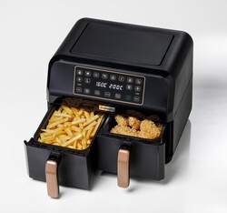 Kenwood Dual Airfryer BK Copper Çift Pişirme Hazneli HFP70.000BK - Thumbnail