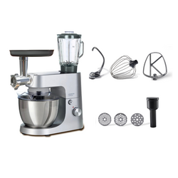 Kenwood Homebake Pro Mutfak Şefi Kıyma Aparatlı ThermoResist Cam Blender 1400 Watt 5 Lt Stand Mikser KHH01.220SI - Thumbnail
