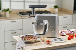 Kenwood Homebake Pro Mutfak Şefi Kıyma Aparatlı ThermoResist Cam Blender 1400 Watt 5 Lt Stand Mikser KHH01.220SI - Thumbnail