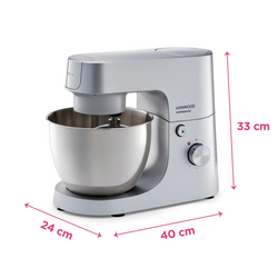 Kenwood Homebake Pro Mutfak Şefi Kıyma Aparatlı ThermoResist Cam Blender 1400 Watt 5 Lt Stand Mikser KHH01.220SI - Thumbnail