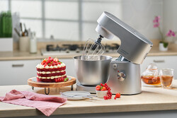 Kenwood Homebake Pro Mutfak Şefi Kıyma Aparatlı ThermoResist Cam Blender 1400 Watt 5 Lt Stand Mikser KHH01.220SI - Thumbnail