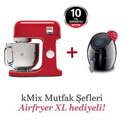 Kenwood kMix Mutfak Şefi 5 Lt KMX750AR + Airfryer XL Siyah HFP30.000BK Hediyeli - Thumbnail