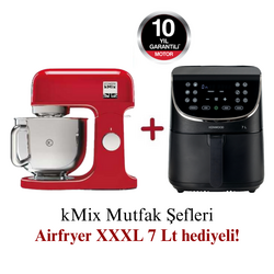 Kenwood kMix Mutfak Şefi 5 Lt KMX750AR + Airfryer XXXL 7 Lt Siyah HFP80.000BK Hediyeli - Thumbnail