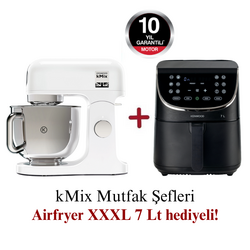 Kenwood kMix Mutfak Şefi 5 Lt KMX750AW + Airfryer XXXL 7 Lt Siyah HFP80.000BK Hediyeli - Thumbnail