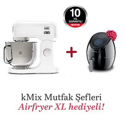 Kenwood kMix Mutfak Şefi 5 Lt KMX750AW + Airfryer XL Siyah HFP30.000BK Hediyeli - Thumbnail