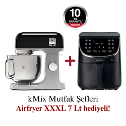 Kenwood kMix Mutfak Şefi 5 Lt KMX750BK + Airfryer XXXL 7 Lt Siyah HFP80.000BK Hediyeli - Thumbnail