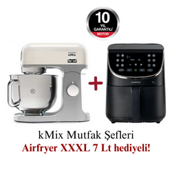 Kenwood kMix Mutfak Şefi 5 Lt KMX750CR + Airfryer XXXL 7 Lt Siyah HFP80.000BK Hediyeli - Thumbnail