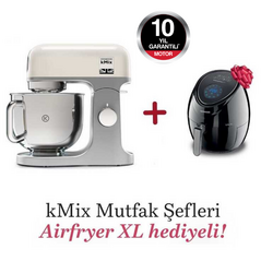 Kenwood kMix Mutfak Şefi 5 Lt KMX750CR + Airfryer XL Siyah HFP30.000BK Hediyeli - Thumbnail