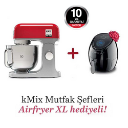 Kenwood kMix Mutfak Şefi 5 Lt KMX750RD + Airfryer XL Siyah HFP30.000BK Hediyeli - Thumbnail