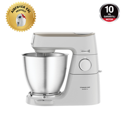 İlk Alışverişe Özel Sepette Ekstra %10 İndirimli - Kenwood Titanium Chef Baker XL Mutfak Şefi 7 Lt Geniş Hazne Beyaz KVL65.001WH