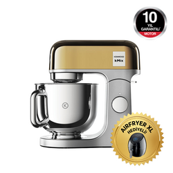 SEPETTE AIRFRYER HEDİYELİ! - Kenwood Kmix Mutfak Şefi Limited Edition KMX760YG 1000 Watt 5 Lt Gold