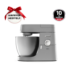 İlk Alışverişe Özel Sepette Ekstra %10 İndirimli - Kenwood Chef XL Mutfak Şefi Silver 1200 Watt 6,7 Lt KVL4100S + HFP50.000BK Airfryer Hediyeli